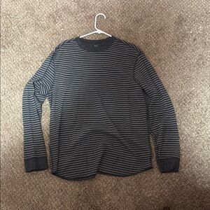 Men's Striped Gray Shirt